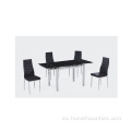 elegantes sillas de comedor negras silla de comedor de cuero negro